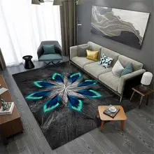 22 коврики и ковры с перьями для дома, гостиной, мягкие ковры, кровати, спальни, Нескользящие коврики, большой 3d