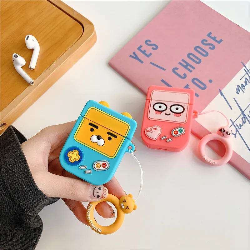 

For AirPod 2 Case 3D Lion Game Machine Cartoon Soft Silicone Wireless Earphone Cases For Apple Airpods Case Cute Cover Funda