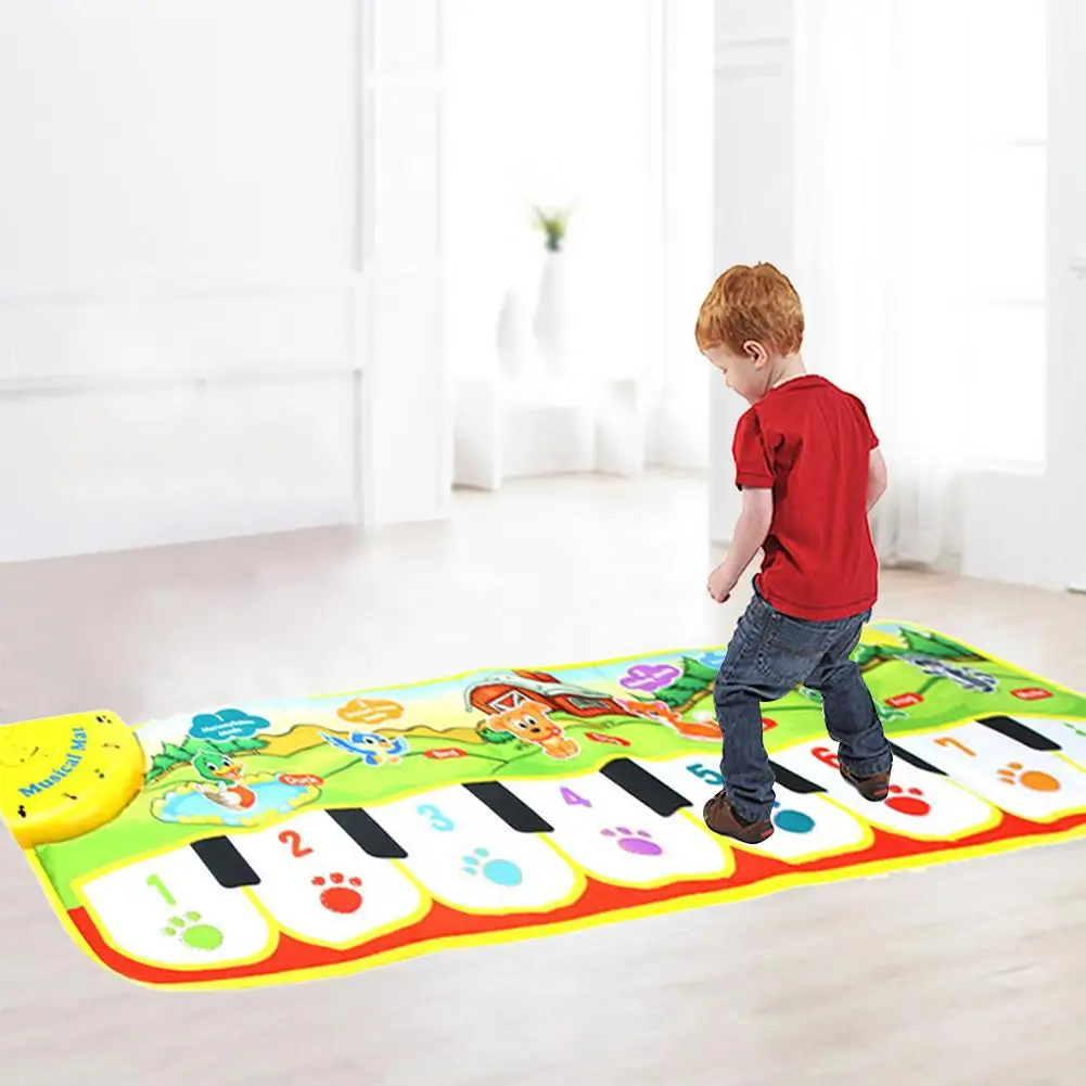 Игрушка-головоломка для раннего образования, одеяло для ползания, для рук и ног, сенсорное одеяло для пианино, Детские Подарочные игрушки