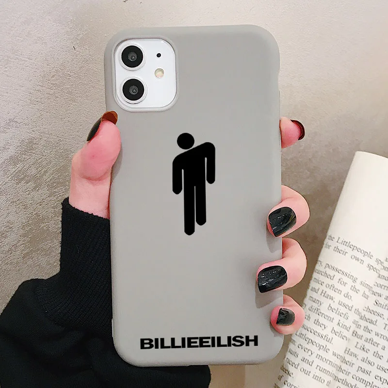 Billie Eilish Logo Чехол для телефона XiaoMi RedMi Note 8 7 6 5 K20 Pro матовый Силиконовый чехол s мягкая задняя крышка - Цвет: P2Gray