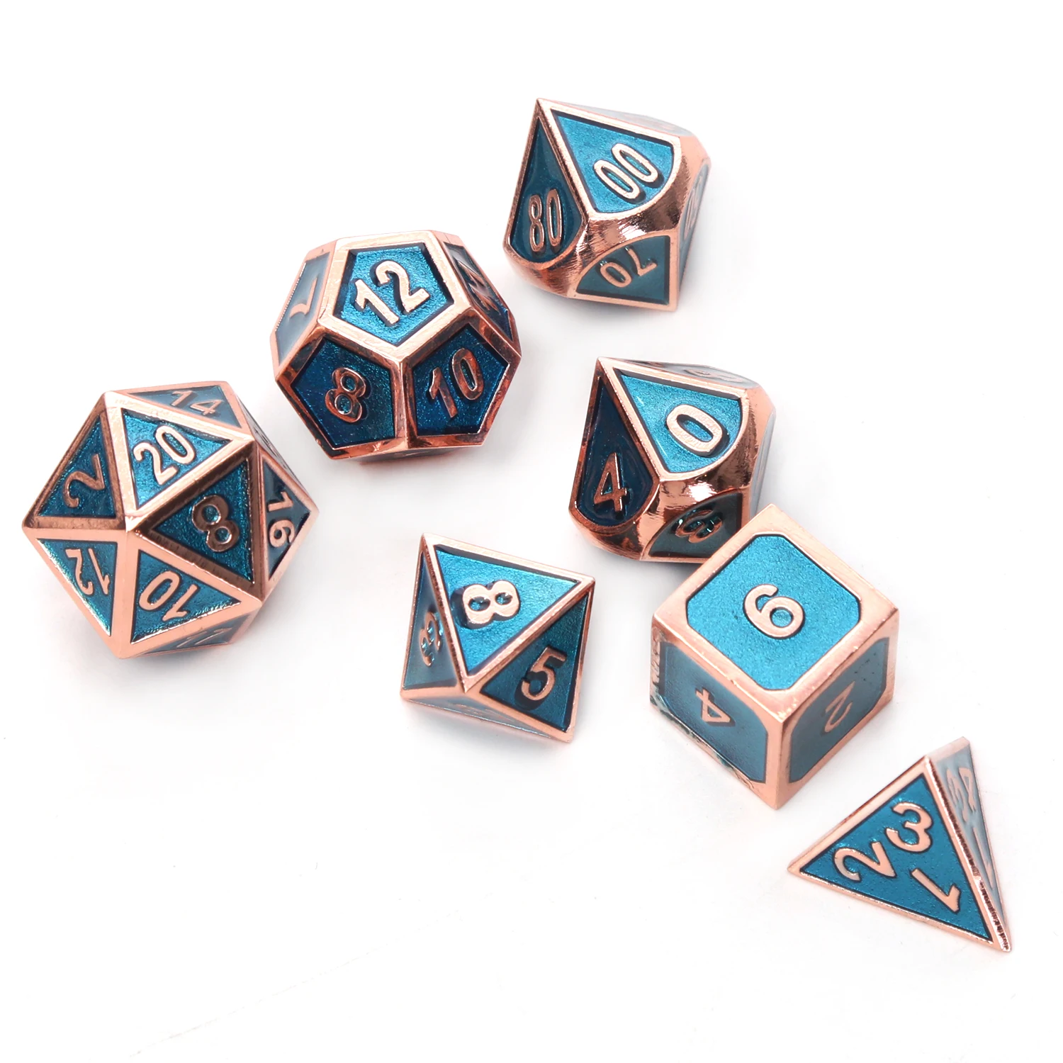 Chengshuo rpg игральные кости Подземелья и Драконы настольные игры продажи продвижение многогранные металлические кубики цинкового сплава числовая комбинация кости