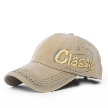 Beige SILOQIN регулируемый размер Модная хлопковая бейсболка новая Snapback Осенняя Мужская винтажная бейсболка с надписью с вышивкой козырек для отдыха - Цвет: Beige