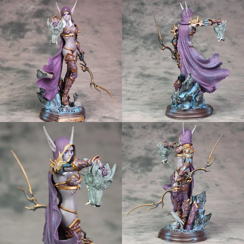 

Games of WOW Toys 22cm Sylvanas Windrunner Archery Queen PVC Anime Action Figure Model With Base