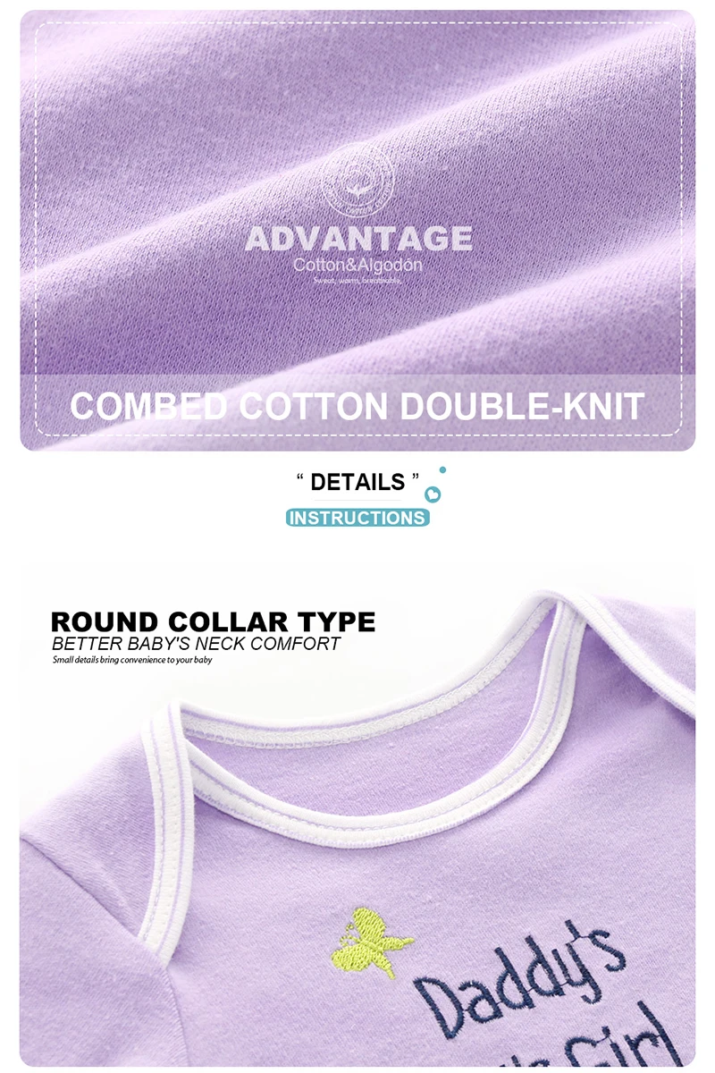 Autumn Baby Girl Clothes Cotton 6/8PCS Newborn Baby Sets Bodysuits+Pants Baby Boy Clothes Winter Clothing Sets Roupas de bebe new baby clothing set	