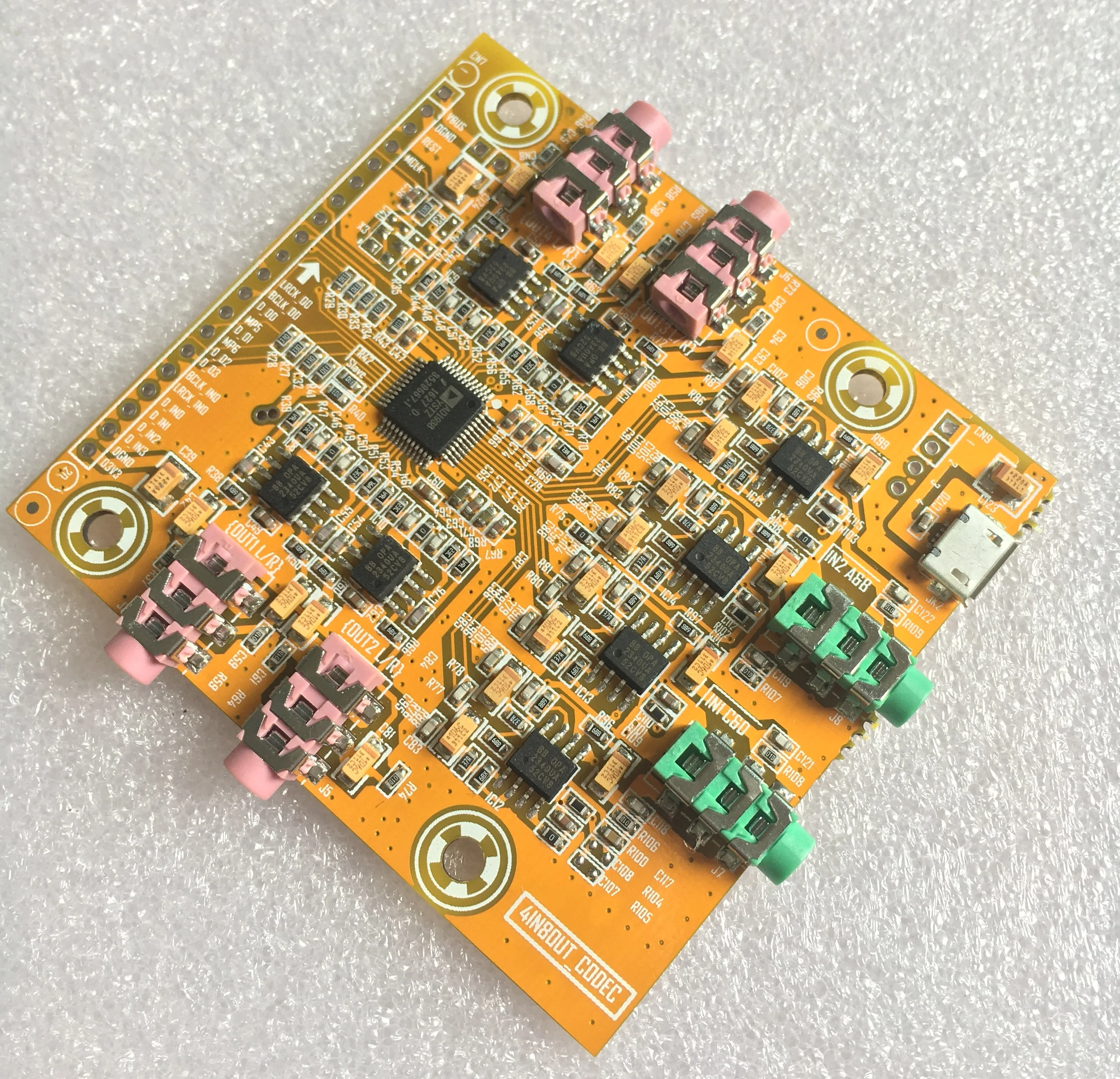 4 Input and 8 Output Electronic Crossover / IIS Audio Processing / DAC Decoder Board