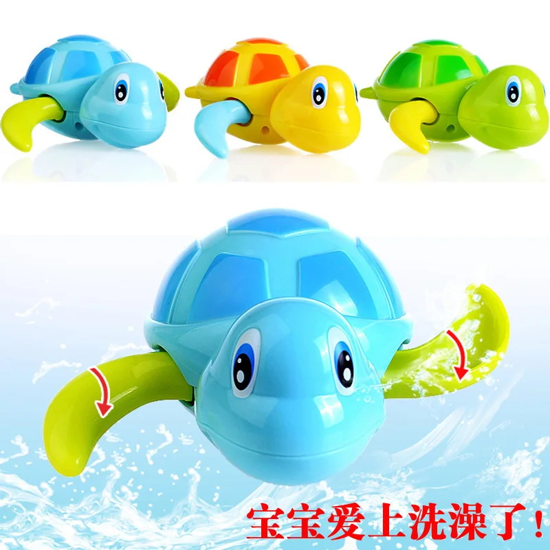 Детская игра с водой, маленькая игрушка для ванной, водяные игрушки, детская заводная ванна, маленькая утка, игра, Весенняя рыба, черепаха