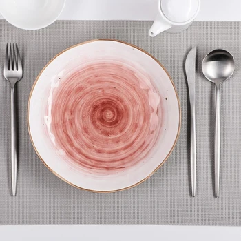 

Deep plate "Venus", 750 ml, d = 21.6 cm, white / red