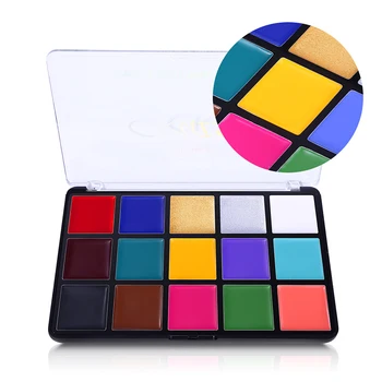 

15 Colors Face & Body Art Painting Kit Pressed Powder Palettes Makeup Set Special Effects Stage Makeup Halloween Combination Set