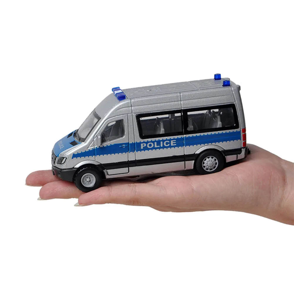 1Pcs Mini Simulation Special Police Rescue Vehicle Diecast Rescue Ambulance Police Car Pull Back Model Development Boy Kids Toys
