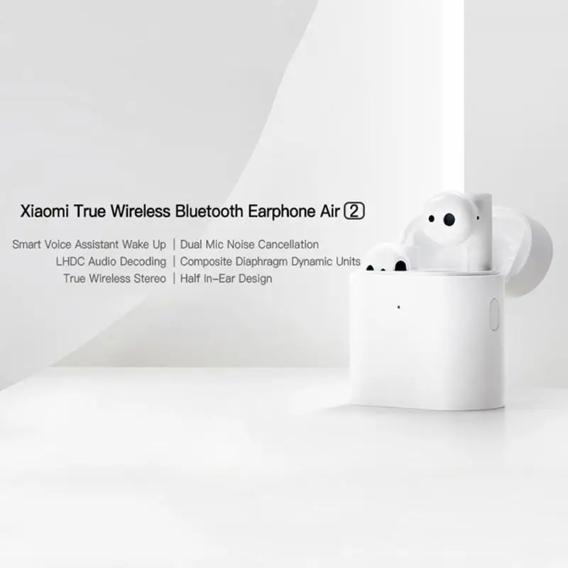 Xiaomi Air 2 TWS Bluetooth наушники Airdots Pro 2 гарнитура настоящие беспроводные стерео наушники с двойным микрофоном ENC LHDC наушники