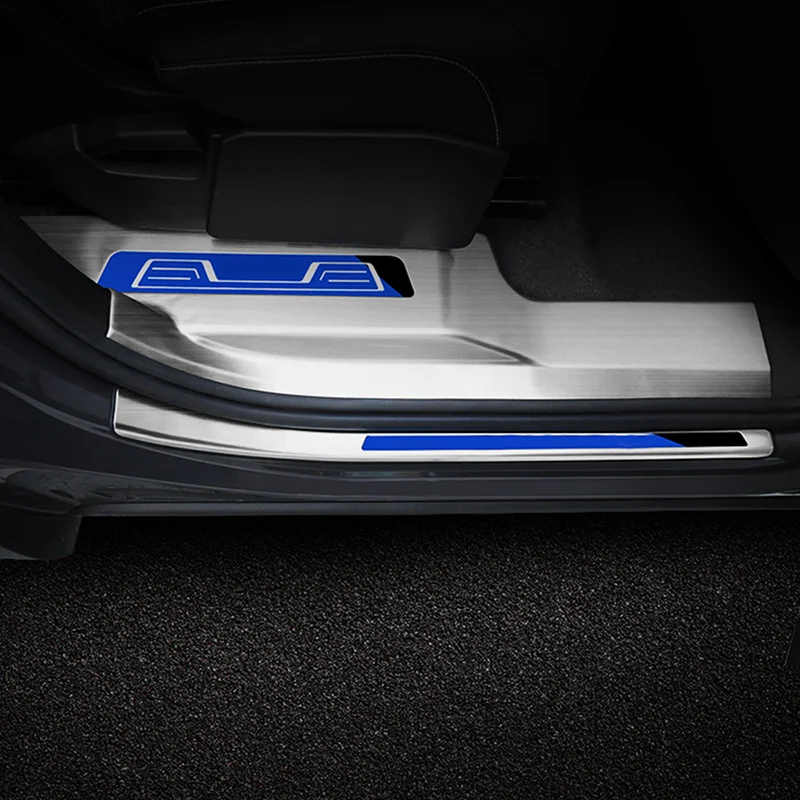 GELINSI для Volkswagen VW Atlas- автомобильные накладки на пороги, Накладка на порог педали, хромированная наклейка на интерьер
