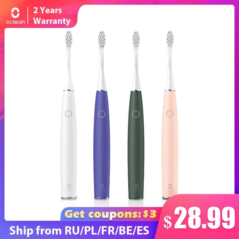 Sonic Electric Toothbrush Oclean Air 2 Super Quiet Sonic Toothbrush CleanTeeth Magnetic Fast Charging Last 40 Days Toothbrush
