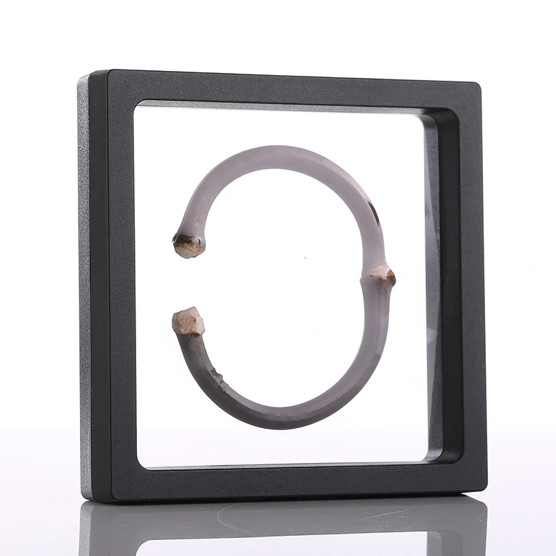 Photo Frame Acrylic Display Holder Display Case DIY Still Life Display Photo Frame PE Film Dustproof Exhibition Decoration Suspended Floating Ring Earrings Display Rack Case