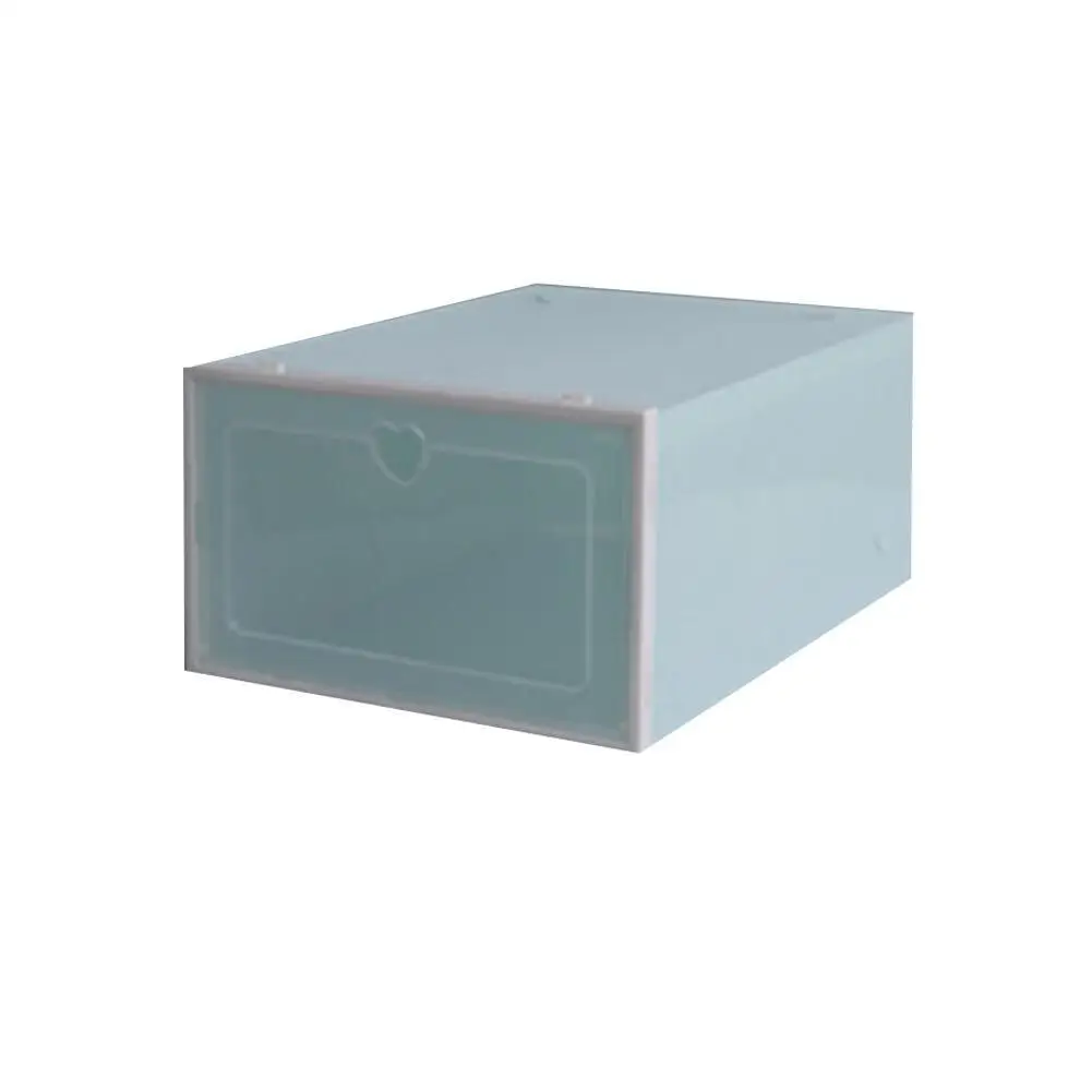 green 1 шт. Универсальный плотный прозрачный ящик Тип Коробка для хранения Shoebox для мужчин и женщин - Цвет: green
