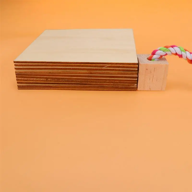 Экологические кусочки дерева прямоугольной формы деревянные чипсы DIY аксессуары для рукоделия