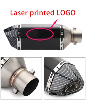 

cbr1000rr r3 muffler Universal 36-51mm motorcycle exhaust muffler for bandit t max 500 gsxr 1000 k8 cbr1100xx MOTO ACCESSORIES