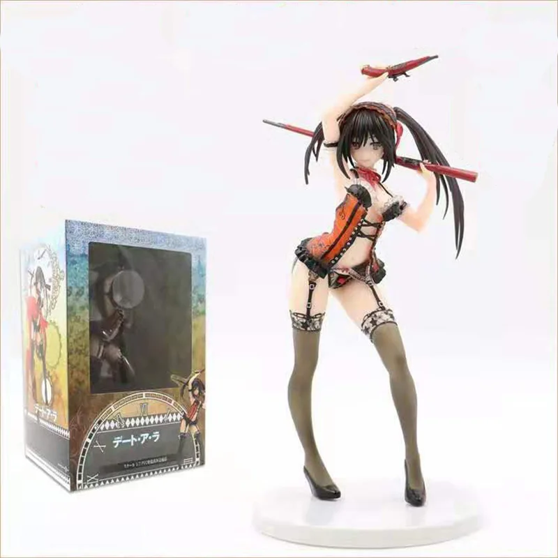 

25cm Date A Live Nightmare Tokisaki Kurumi Adult Anime Figure Fantasia 30th Anniversary Tsunako Sexy Girl Action Figures Toys