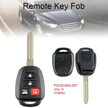 

314Mhz 4 Buttons Keyless Entry Remote Car Key Fob with H Chip GQ4-52T Fit for 2014 2015 2016 Toyota-Highlander