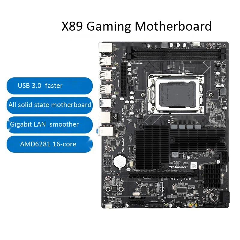 X89 материнская плата M-ATX USB3.0 USB2.0 SATA2.0 32 ГБ DDR3 поддержка памяти для процессора AMD