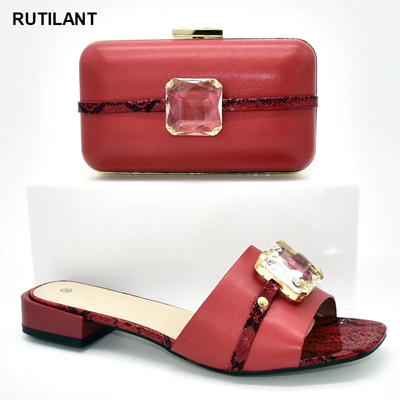 

Italian Shoe and Bag Set for Party In Women Party Elegant Spring Shoes Platform Women African Shoes and Matching Bags Italian