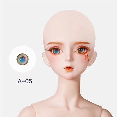 DBS 1/3 bjd кукла глазное яблоко 14 мм для 60 см bjd кукла, только глазное яблоко без куклы без головы - Цвет: A05