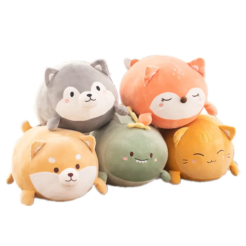 

Игрушка плюшевая в виде кошки хаски, лисы, Сиба-ину, 50 см