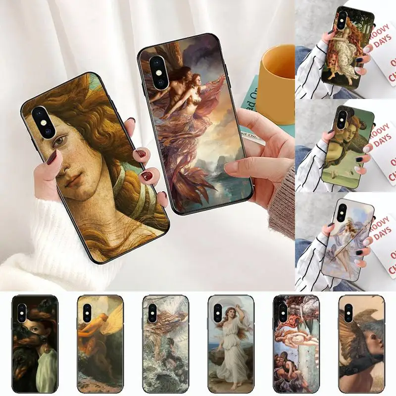 art painting Birth of Venus Phone Case for iPhone 11 12 pro XS MAX 8 7 6 6S Plus X 5S SE 2020 XR | Мобильные телефоны и