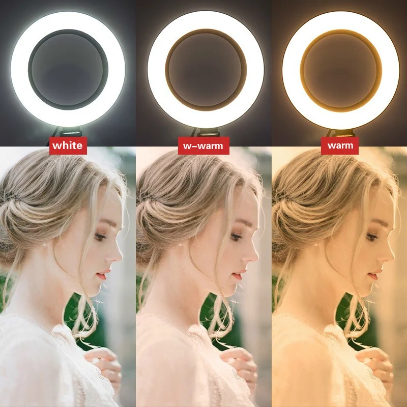 BEIYANG-16CM-6-Inch-LED-Selfie-Ring-Light-Studio-Photography-Photo-Ring-Fill-Light-with-Tripod