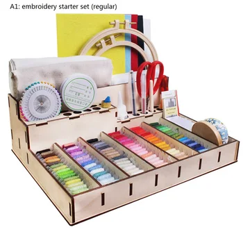 

DIY Embroidery Tool Set Embroidery Beginner Manual Embroidery Starter Craft Kit Tool Set