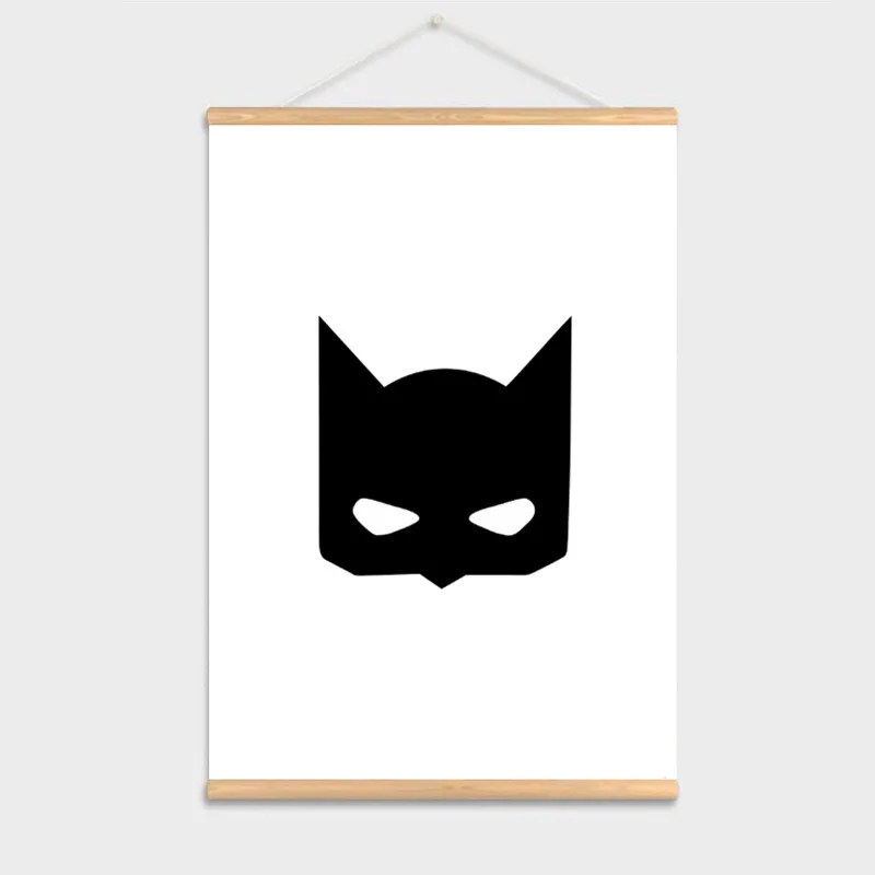 

7-AliExpress Cross Border Hot Sales Marvel Batman Series Children Bedroom Hanging Painting Solid Wood Frame Decorative Painting