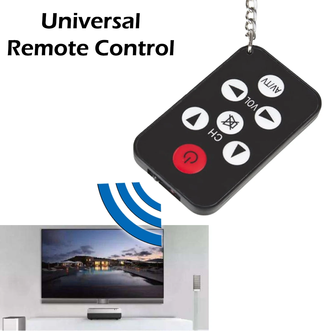 

Multifunction Ultra-thin TV Mini Keychain Universal TV Mini Keychain Universal Remote Control for Sony Panasonic Toshiba LO Tele