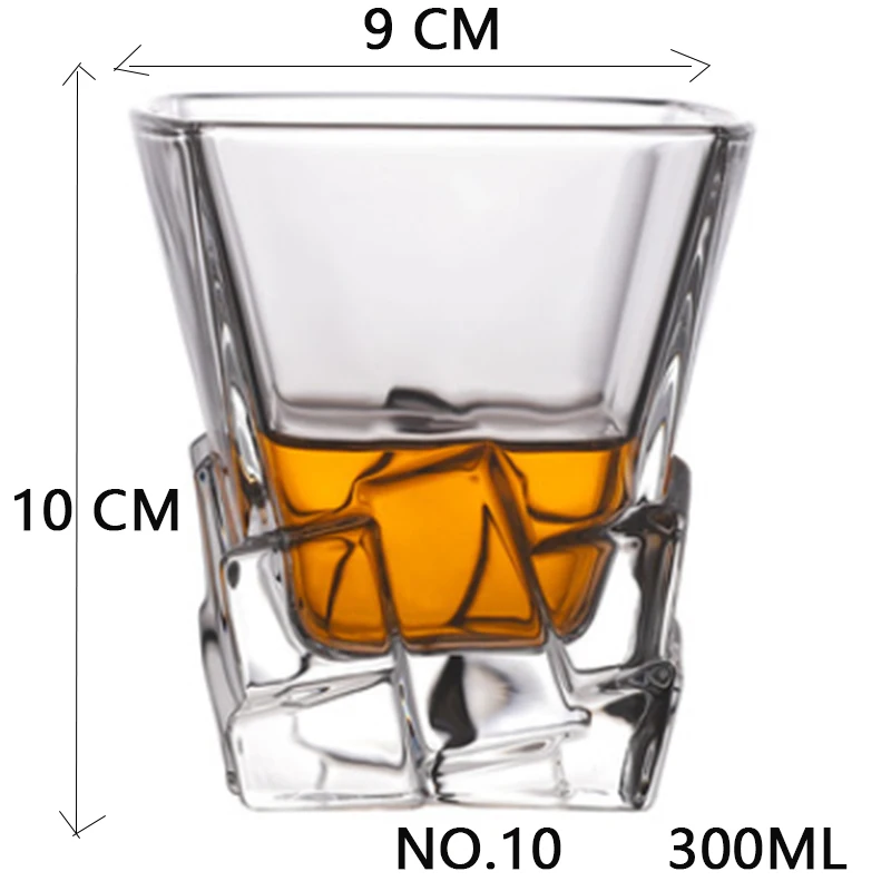 Shot Whiskey Crystal Glass Party Wedding Wine Liquor Glass Coffee Tea Cup for Beer Spirits Funny Glasses European Creative Gifts - Цвет: NO.10        300ML