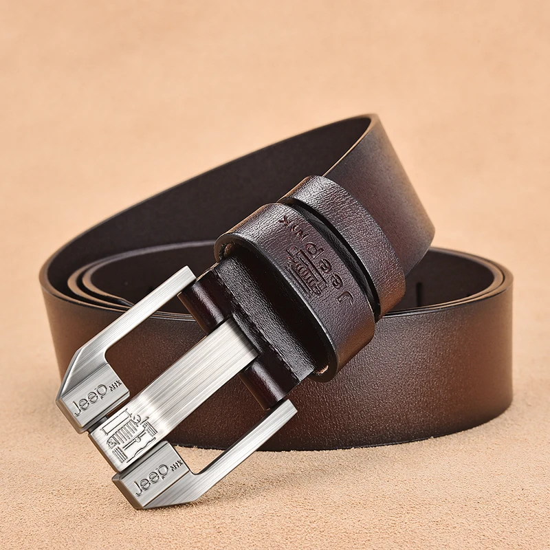 NO.ONEPAUL Genuine Leather For Men High Quality Black Buckle Jeans Belt Cowskin Casual Belts Business Belt Cowboy waistband