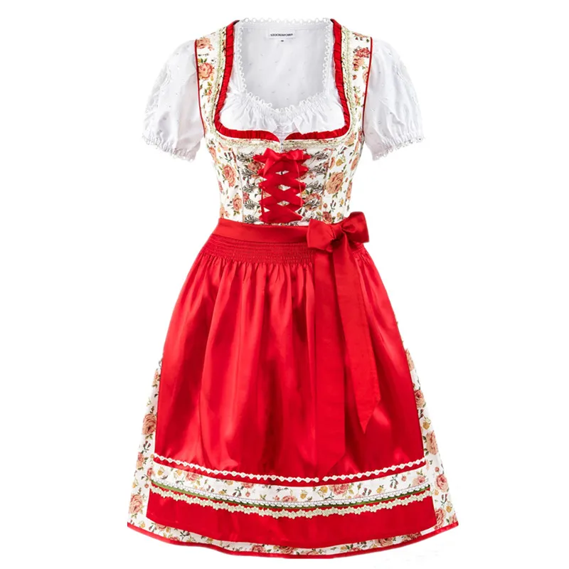 Новинка женское платье Октоберфест Dirndl костюм для девочки с пивом Bavarian
