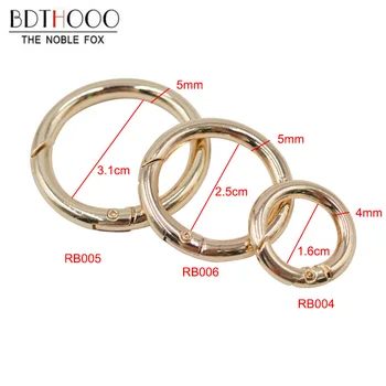 

4pcs inner diameter 16mm/25mm Metal Opening Spring Coil Small Circle Ring Buckle Hardware Connection Clasp DIY Bag Accessories