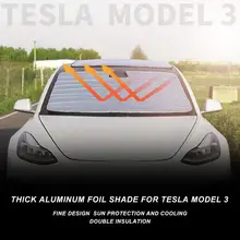 Солнцезащитный козырек для переднего и заднего стекла Tesla Model 3, лобовое стекло Skylight, алюминиевая фольга EVA, солнцезащитный козырек с защитой от УФ-лучей, модель 3 2017-2021 Солнцезащитный козырек для переднего и заднего стекла Tesla Model 3, лобовое стекло Skylight, алюминиевая фольга EVA, солнцезащитный козырек с защитой от УФ-лучей, модель 3 2017-2021