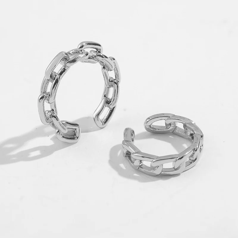 2025 Hot Simple Gold Color Clip on Earring Fashion Punk Small Crystal Circle No Piercing Cartilage Earrings Statement Ear Cuffs