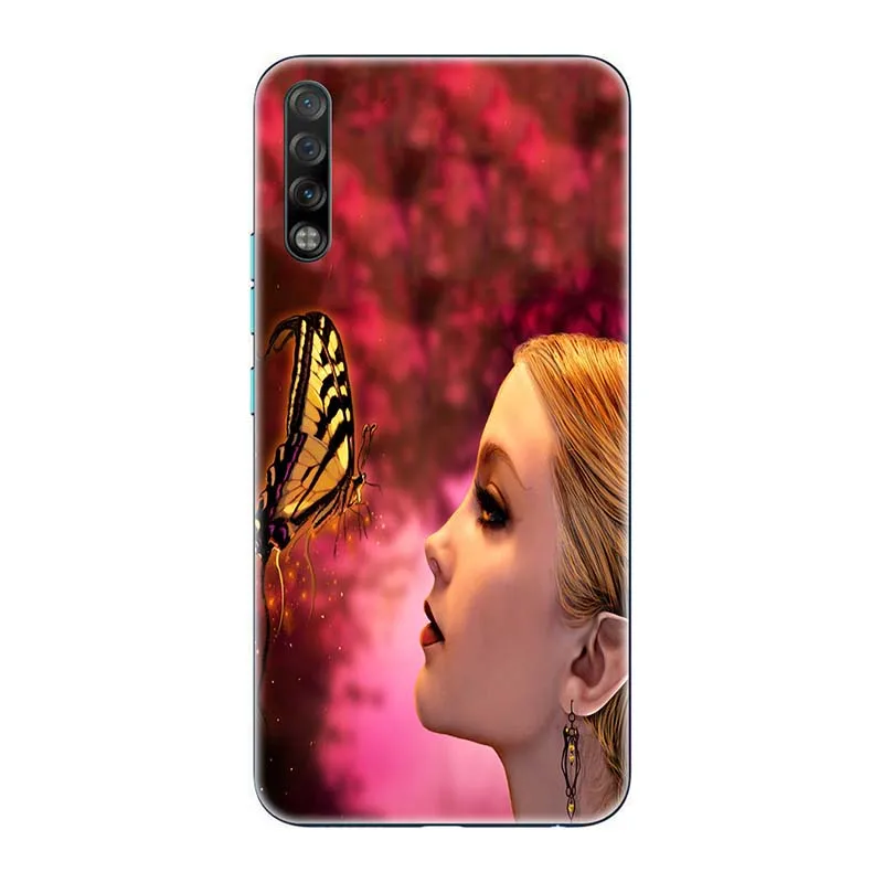 Чехол для телефона из ТПУ+ ПК для Tecno Phantom 9 Phantom9 AB7 6,4-дюймовый чехол с принтом розового волка милый чехол-крышка с узорами задняя оболочка Funda Para - Цвет: A189