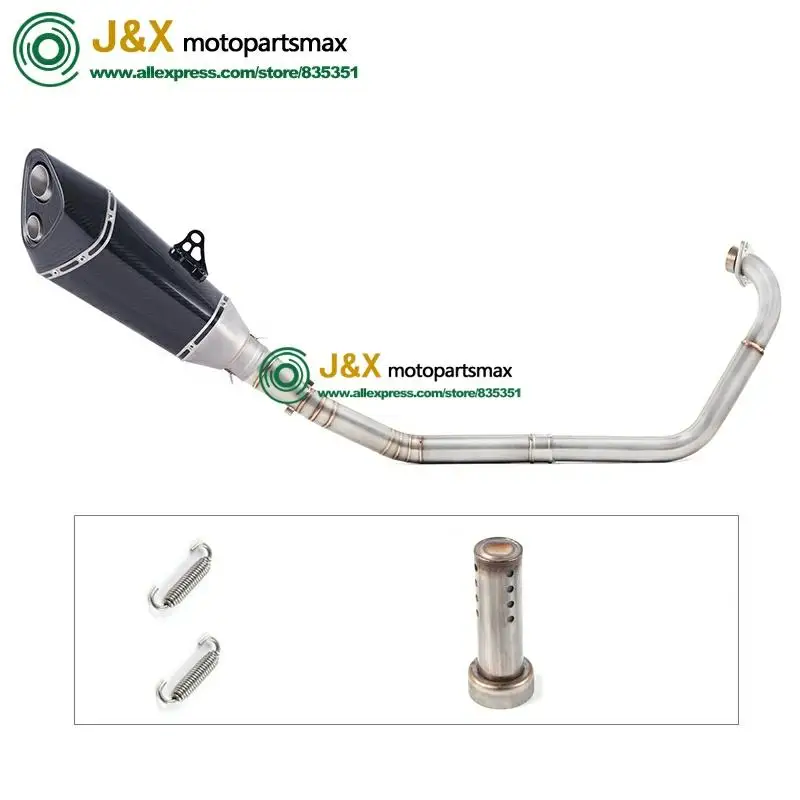 Полная выхлопная система мотоцикла Escape slip on для yamaha YZF R15 MT15 MT-15 2008- средняя труба глушителя DB-Killer