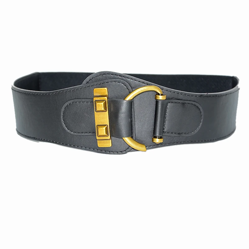 Ceinture роскошная женская винтажная медная Пряжка маленькая поясная печать Новая мода 5 см Широкий Западный стиль ремень Bg-1397