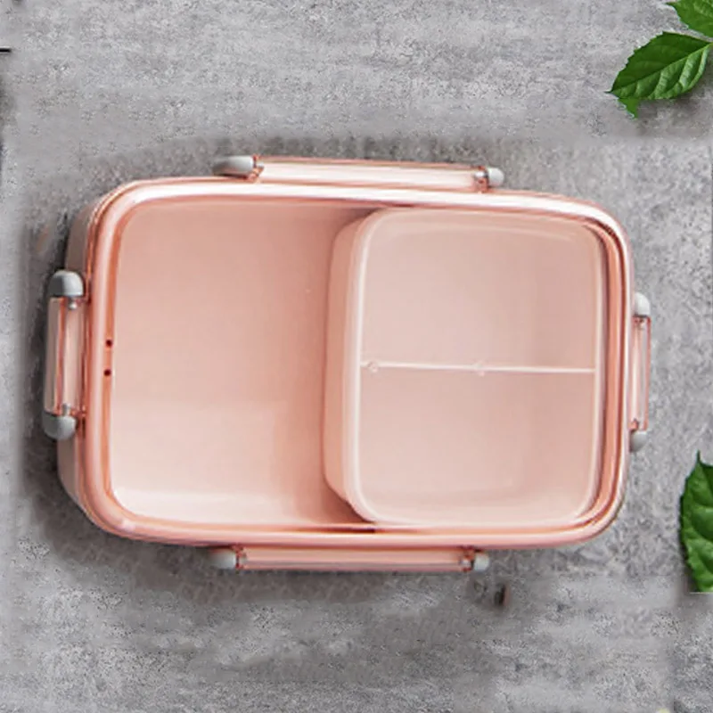 Lattice Bento 1PC Microwave Lunch Box Lunch Box Portable Leak-Proof For Kids High Quality Independent Bento Box Food Container
