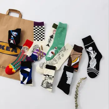 

Cool people animal hip-hop personality socks fun fun street lovers harajuku amusement skateboard in tube cotton socks