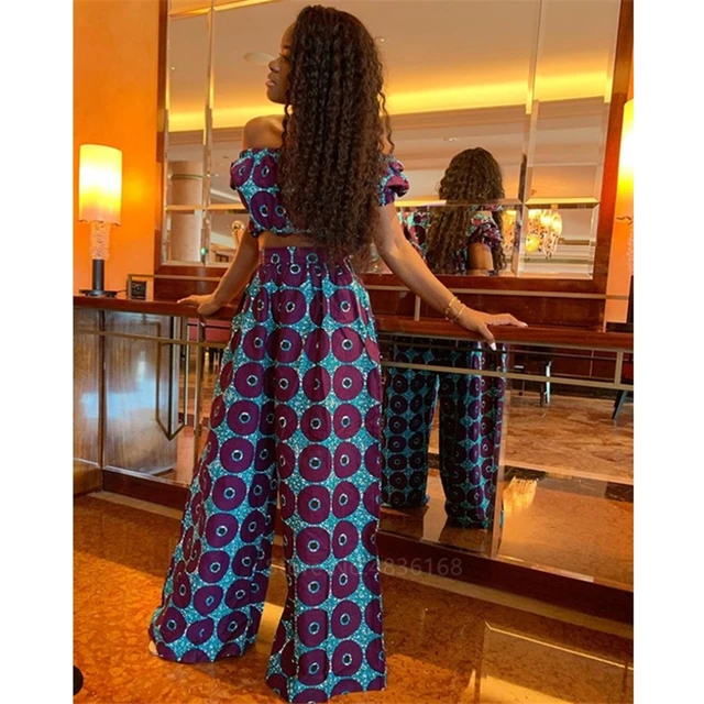 Ebube Wide Leg Trousers Ankara - Image 5