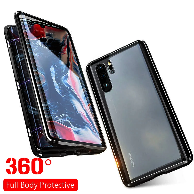 

Full Body Protection Phone Case For Huawei P30 Pro Cover Magnetic Case Metal Bumber For P30 Pro Case.P 30 Pro.P30Pro.Back Cover