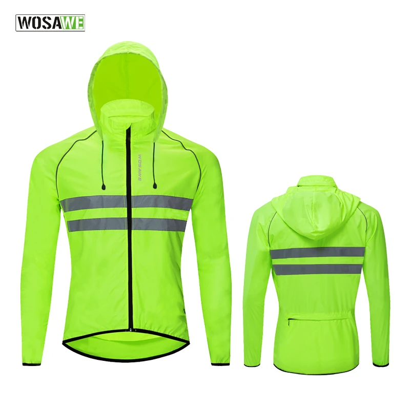 

WOSAWE Ultralight Reflective Cycling Jersey Windbreaker Water repellent Windproof Jacket Quick Dry MTB Road Bike Bicycle Jacket