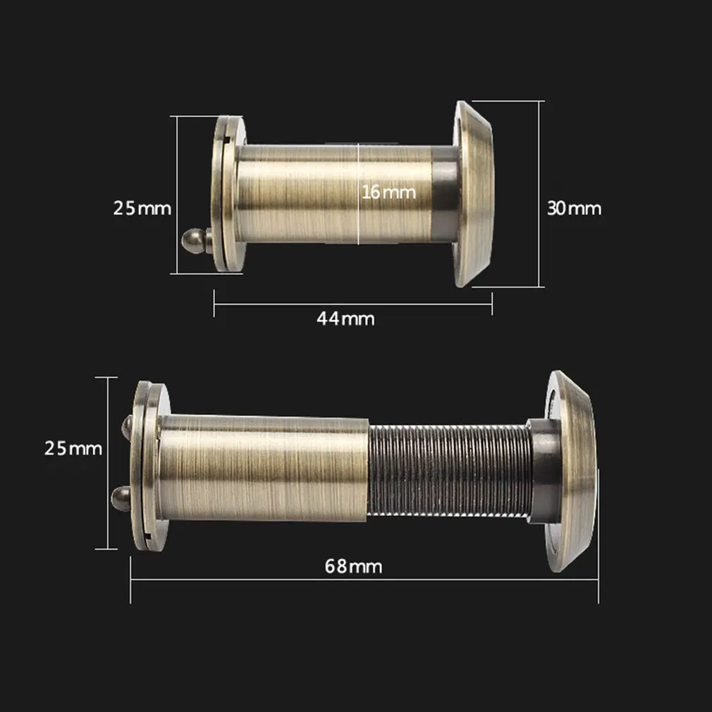 Безопасность дома 200 градусов 35-55 мм Объем двери глазок зритель Открытый прицел отверстие широкий угол выдвижной Peeping Безопасность детей