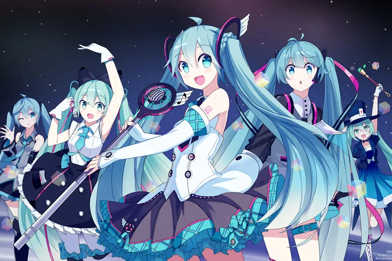 Puzzles 1000 MOMEMO Hatsune Miku деревянные головоломки игрушки для взрослых 1000 кусочки головоломки Jigsaw игры мультфильм аниме DIY сборный пазл для детей - Цвет: Puzzles 1000