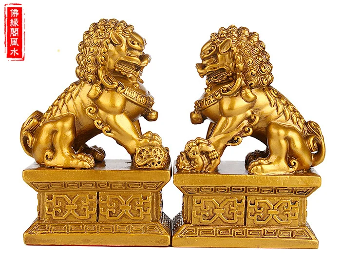 A large copper lion of Beijing Home talisman resin crafts furnishings cutting dies fidget spinner casamento pet cozinha | Дом и сад