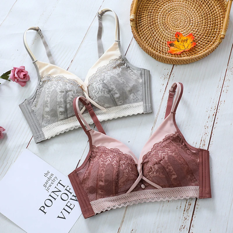 Lace Bra, Underwear For Women，Sexy，Student Bra, Comfortable, Soft, Cute