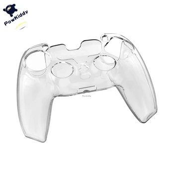 

POWKIDDY For Sony PS5 Transparent Gamepad Case Plastic Game Console Shell PS5 Accessories Controller Joystick Protective Cover